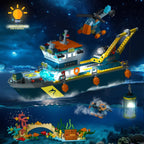 HiWEEGO City - Juego de construcción de barcos flotantes con luz LED para