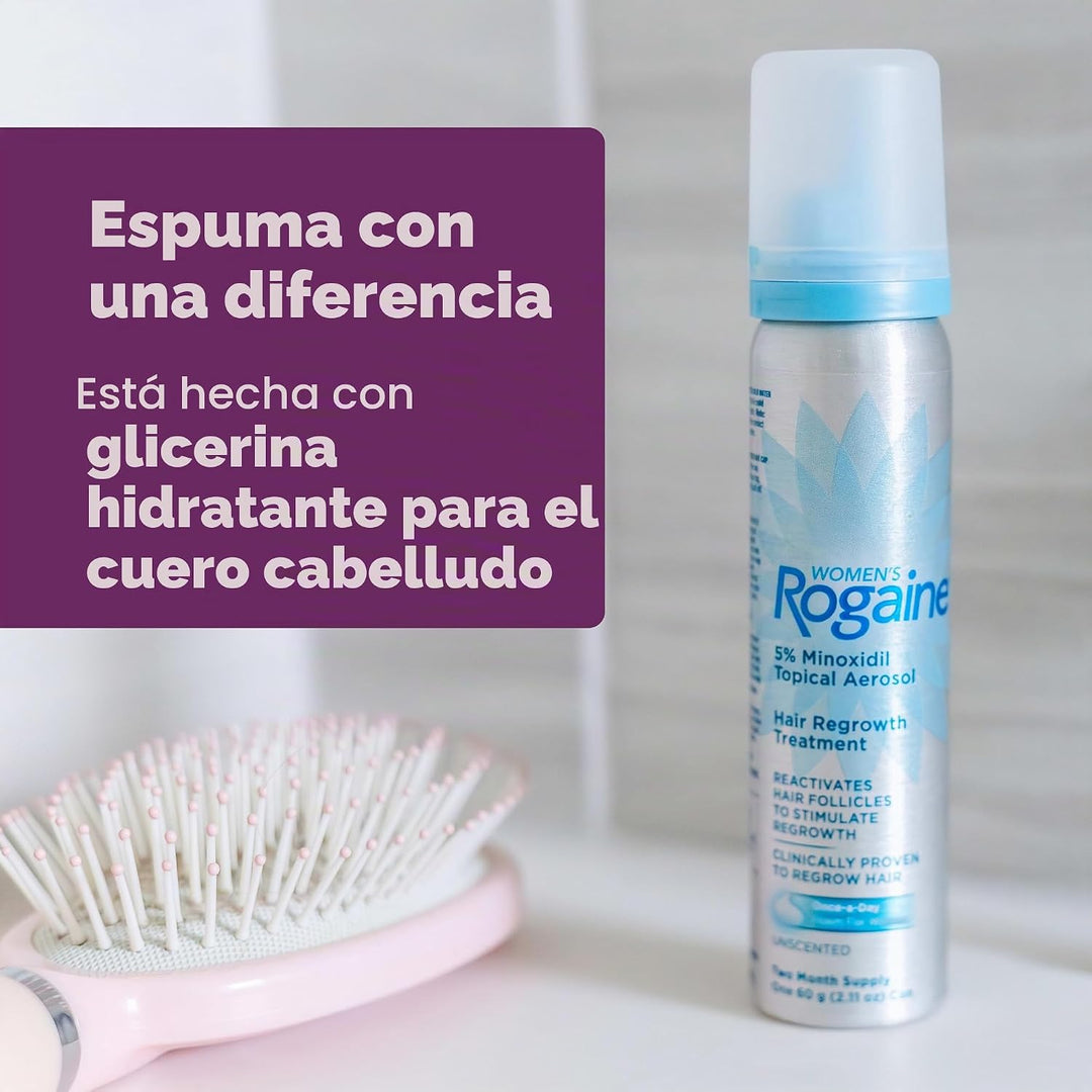 Tratamiento en espuma para pérdida de cabello, de uso diario, sumin...