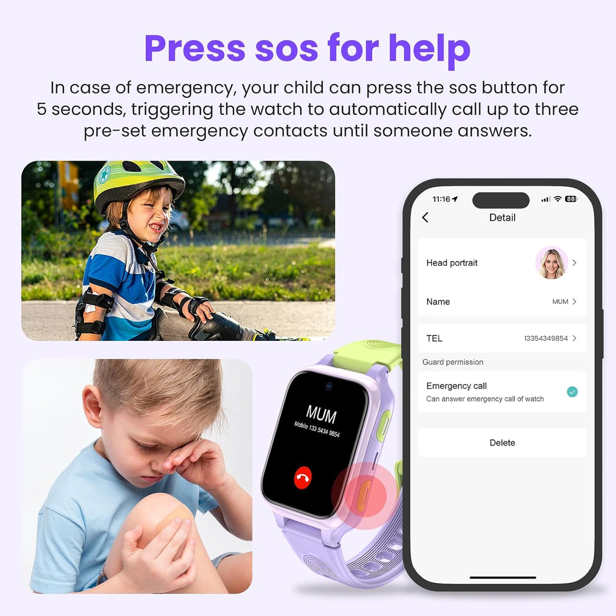 Reloj inteligente K9 Kids AI