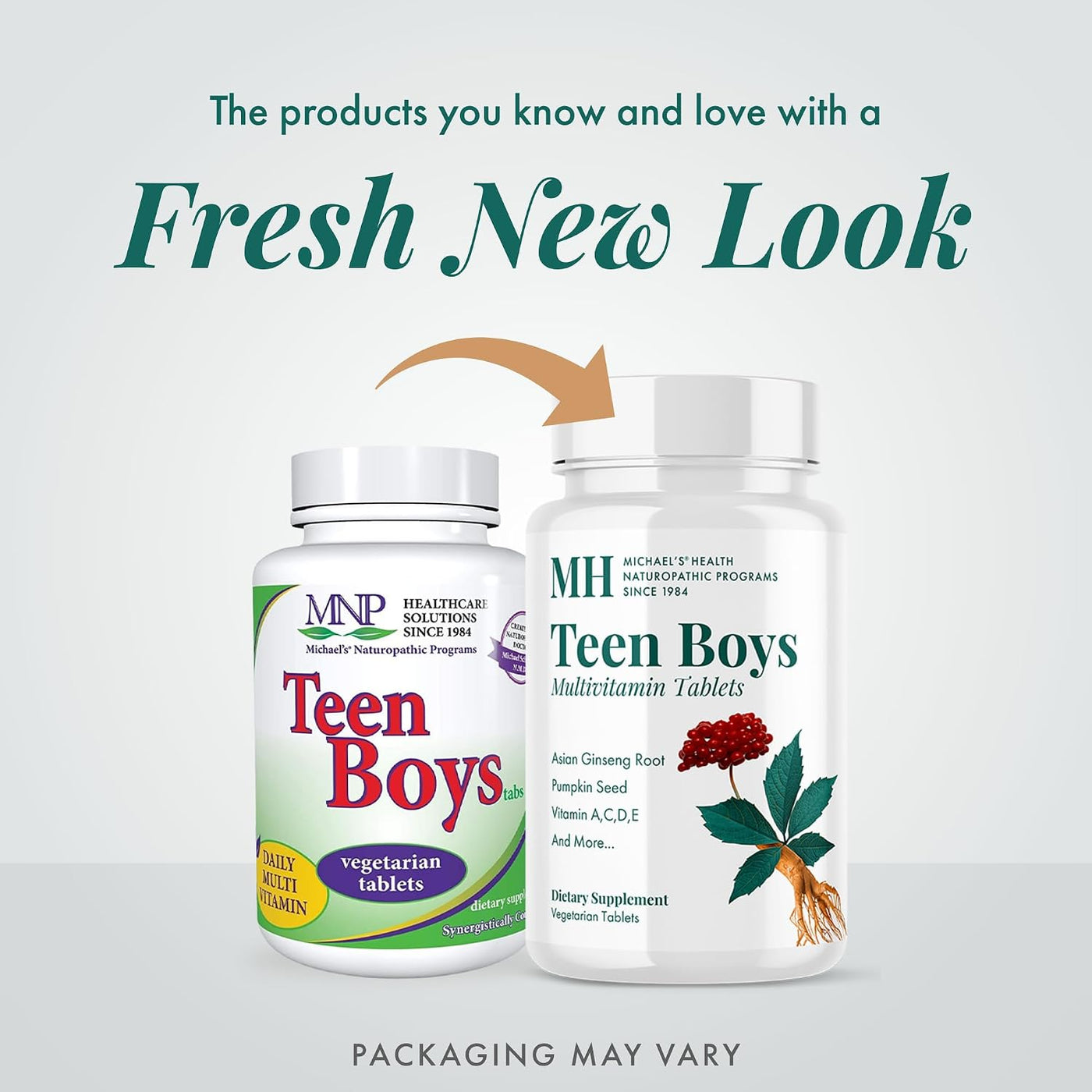 MICHAEL'S Health Naturopathic Programs Teen Boys - 60 tabletas vege...