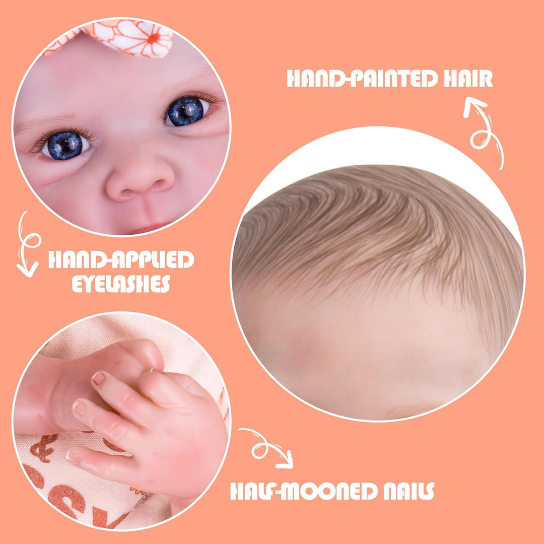Aori Muñecas Reborn Niñas Realistas - Muñecas de bebé recién nacida...