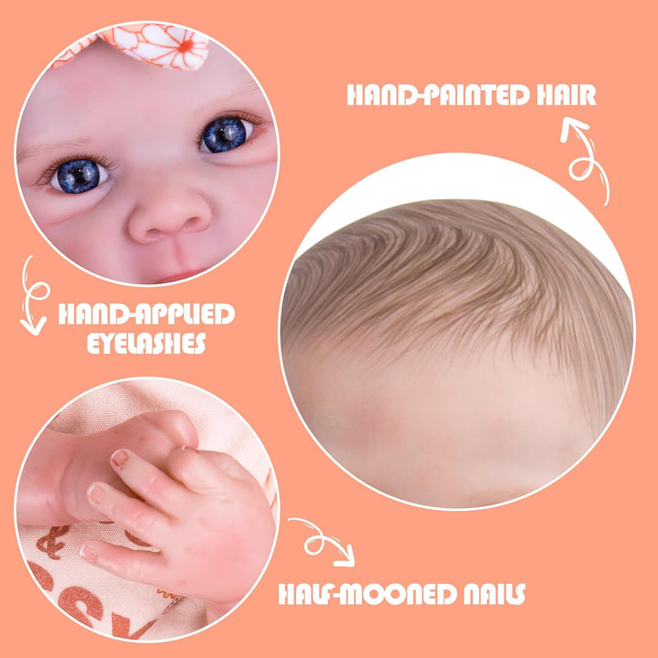 Aori Muñecas Reborn Niñas Realistas - Muñecas de bebé recién nacida...