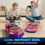 Qumcou Juguetes de araña para niños de 4 a 6 años, auto de control remoto, Rojo y azul