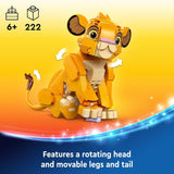 LEGO 43243 - Juguete de construcción Simba de El Rey León
