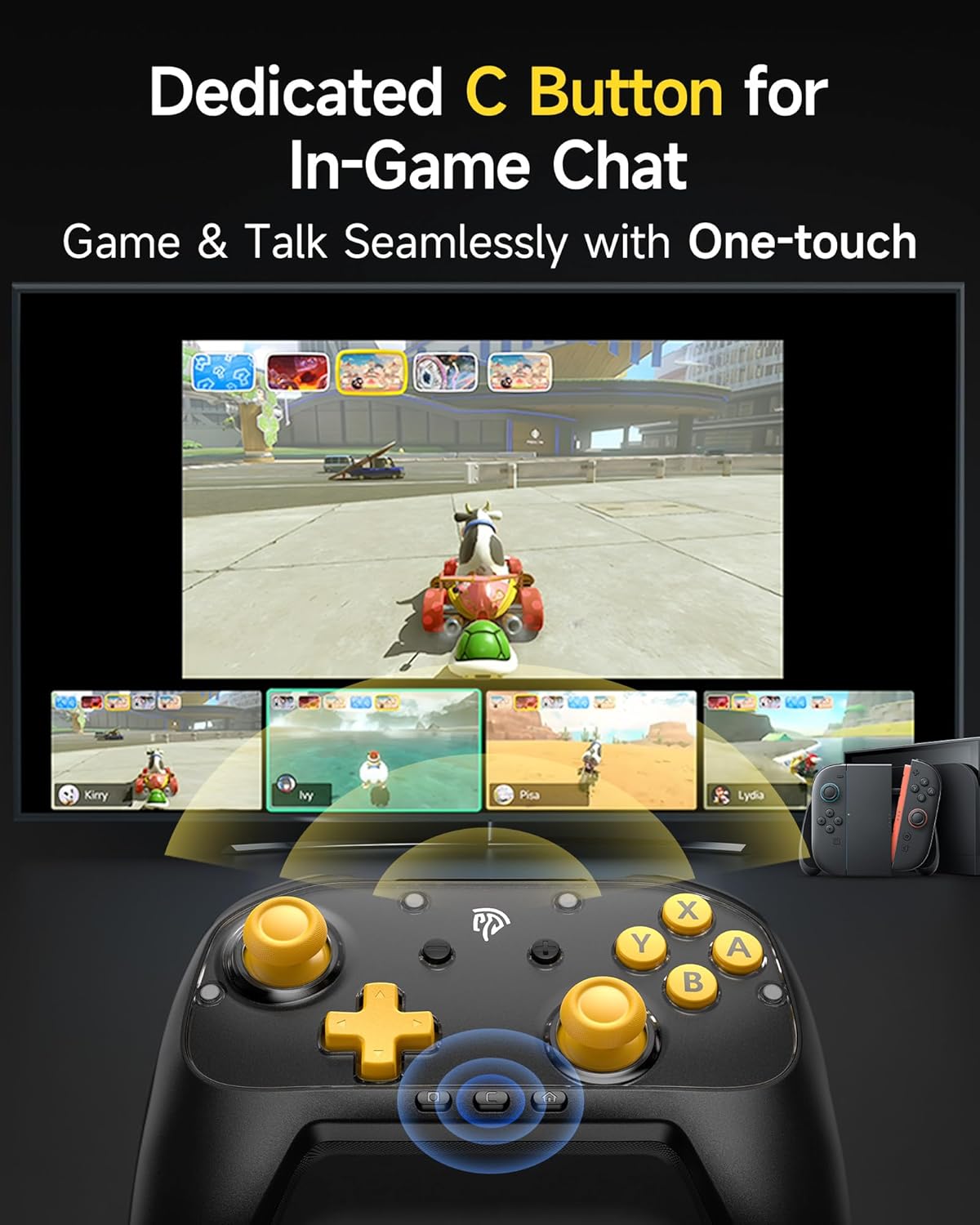 EasySMX S10 Lite Switch 2 Controller, Wireless Gaming Controller wi...