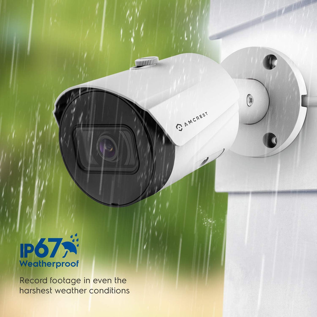 Amcrest Paquete de 2 cámaras POE UltraHD de 5 MP para exteriores de...