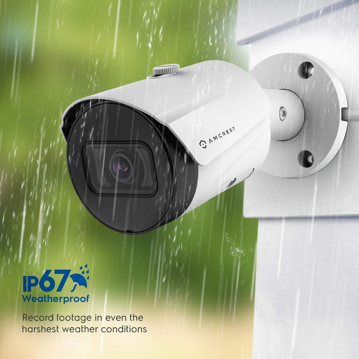 Amcrest Paquete de 2 cámaras POE UltraHD de 5 MP para exteriores de...