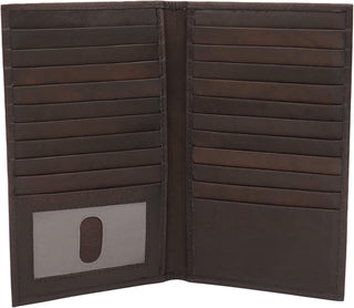ag wallets Cartera Larga de Cuero Genuino para Hombre con ID para 1...