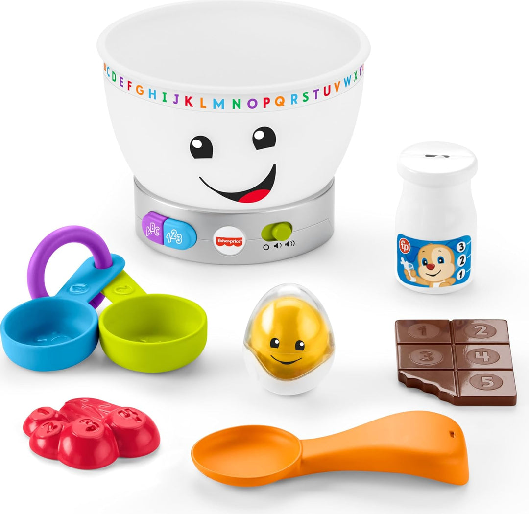 Fisher-Price Tazón de mezcla de colores mágicos Laugh Learn