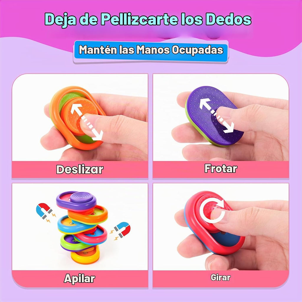 Juguetes magnéticos para ansiedad a granel: 24 piezas de juguete sensorial