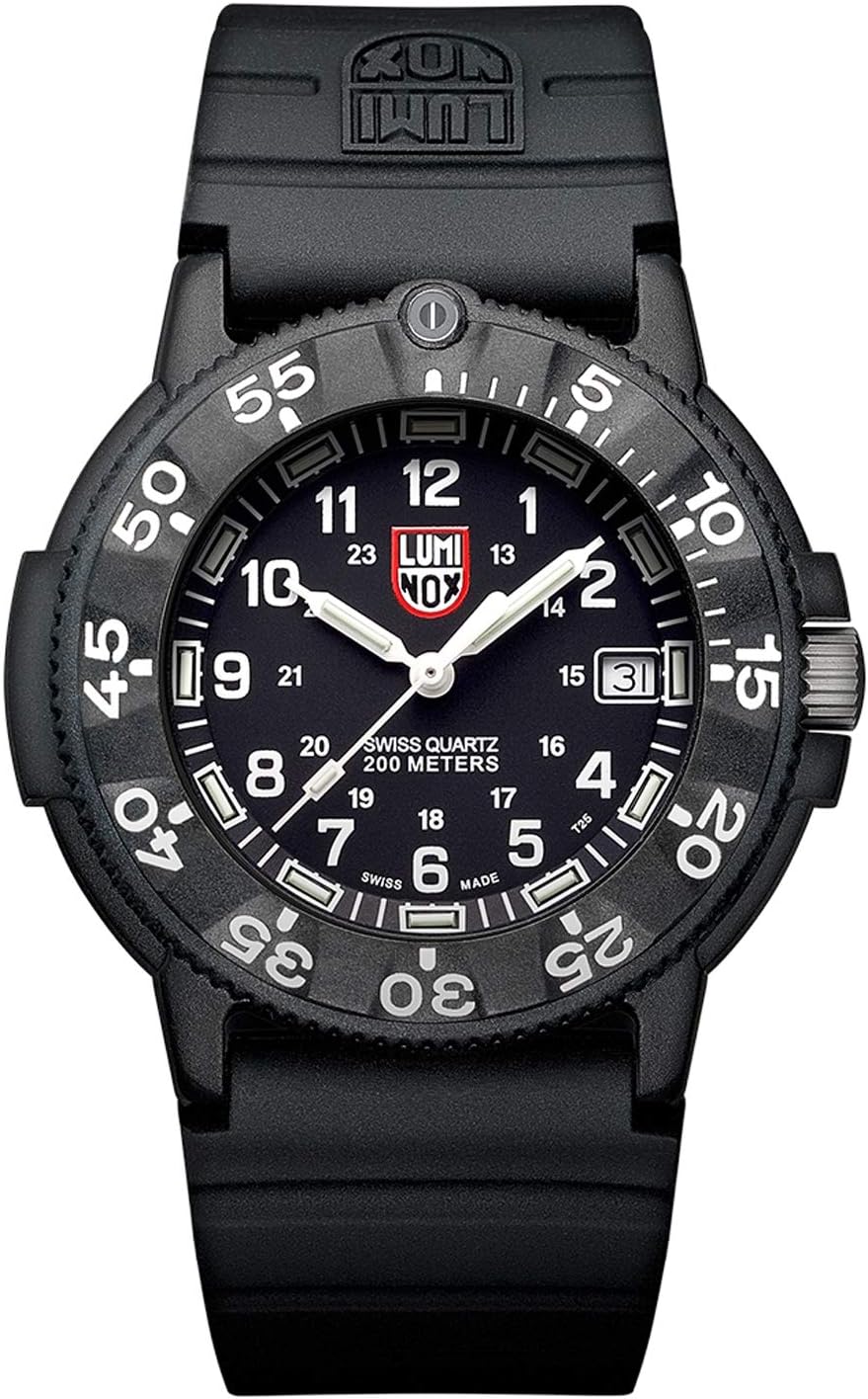 Luminox - Original Navy SEAL - Reloj para Hombre - Reloj de Buceo Militar - Función de Fecha - Resistencia al Agua 200 m - Relojes para Hombre - Hecho en Suiza