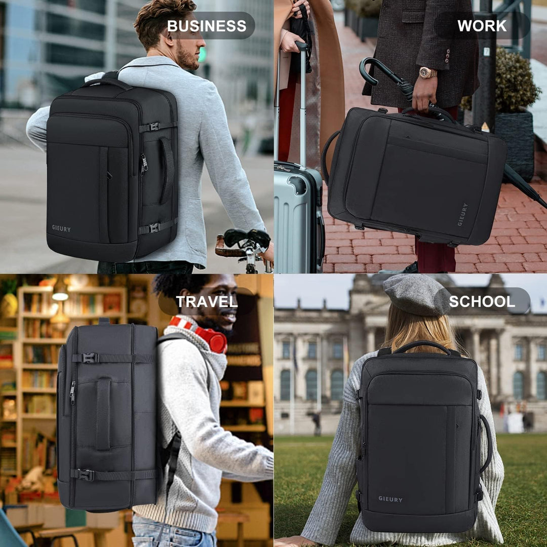 Mochila de equipaje de mano de 55L, mochila de viaje extragrande pa...