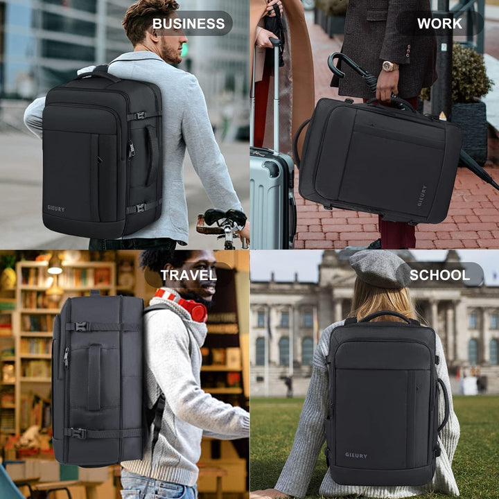 Mochila de equipaje de mano de 55L, mochila de viaje extragrande pa...