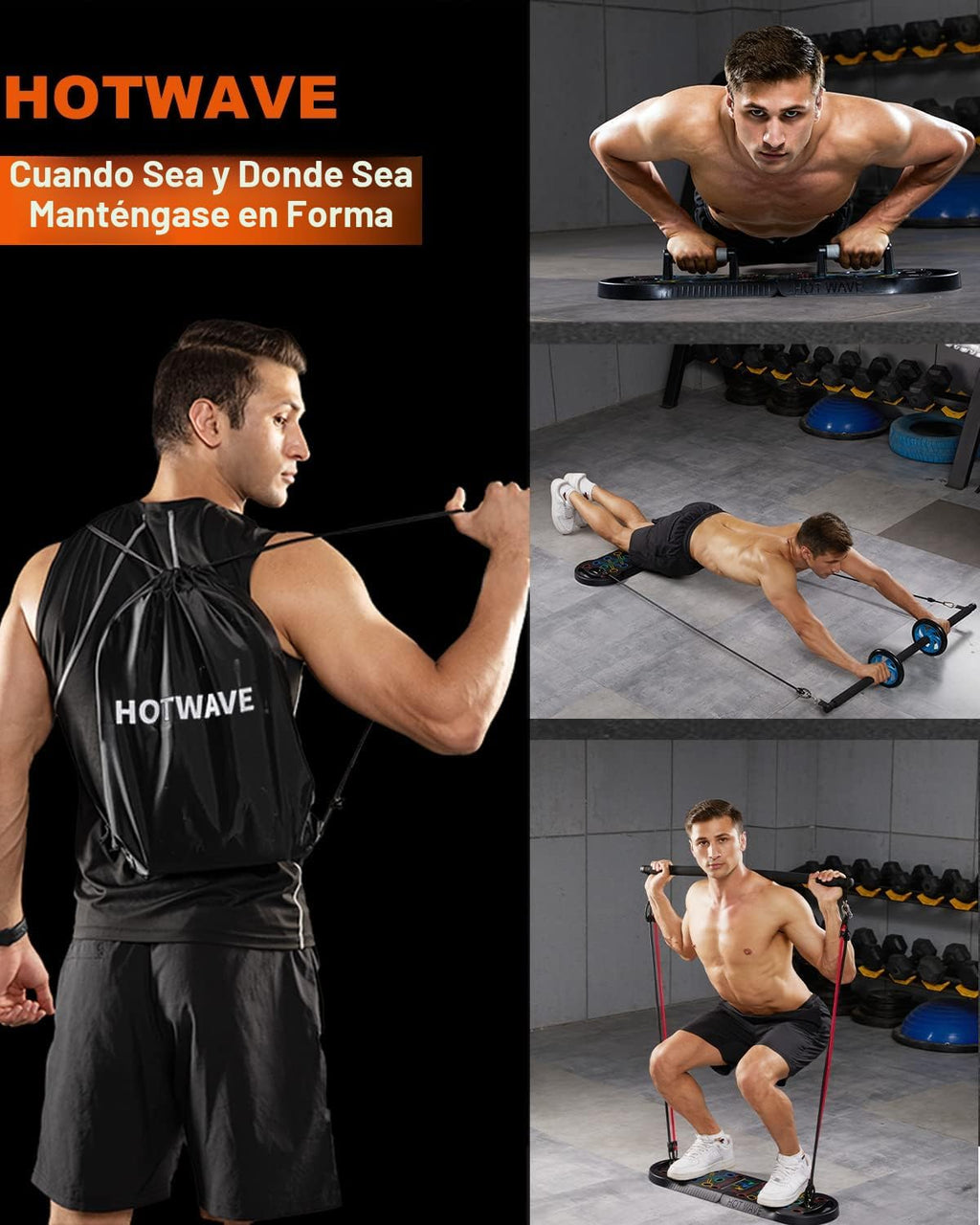 Tabla de Flexiones Push Up, Tabla de Flexiones Portátil, Barra de Flexiones Plegable 20 en 1