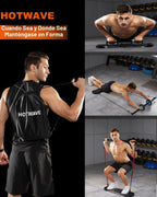 Tabla de Flexiones Push Up, Tabla de Flexiones Portátil, Barra de Flexiones Plegable 20 en 1
