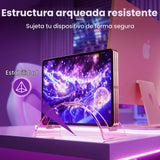 Soporte vertical acrílico para computadora de escritorio, base invi...