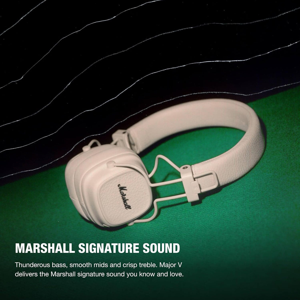 Marshall Major V - Auriculares inalámbricos con Bluetooth para uso