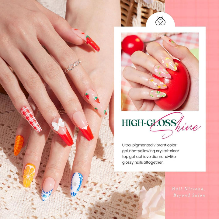 Beetles - Juego de esmaltes de uñas de gel, 36 colores, arcoíris, c...