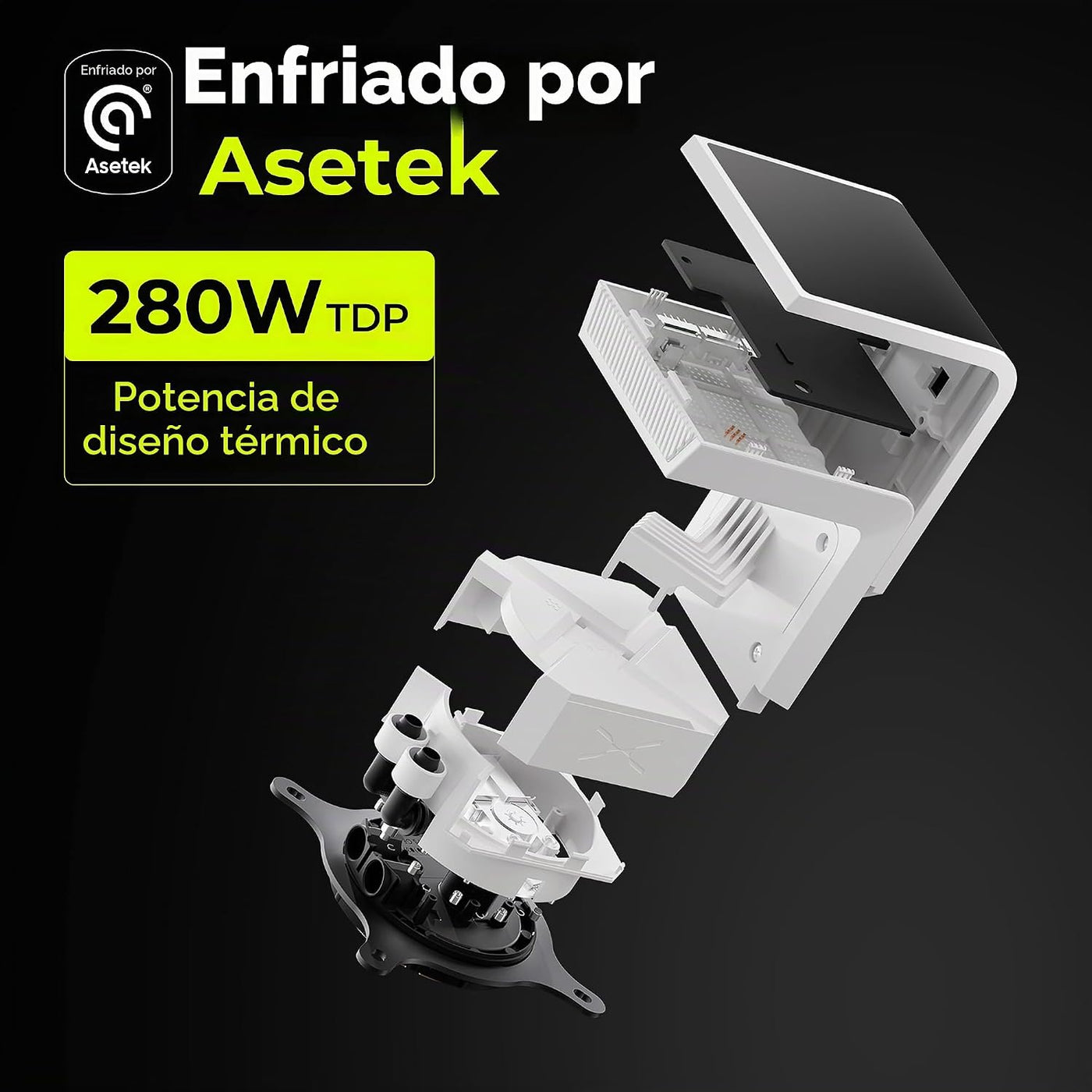 TRYX PANORAMA SE 360 ARGB Blanco 360mm AIO Giratoria Pantalla Curva...