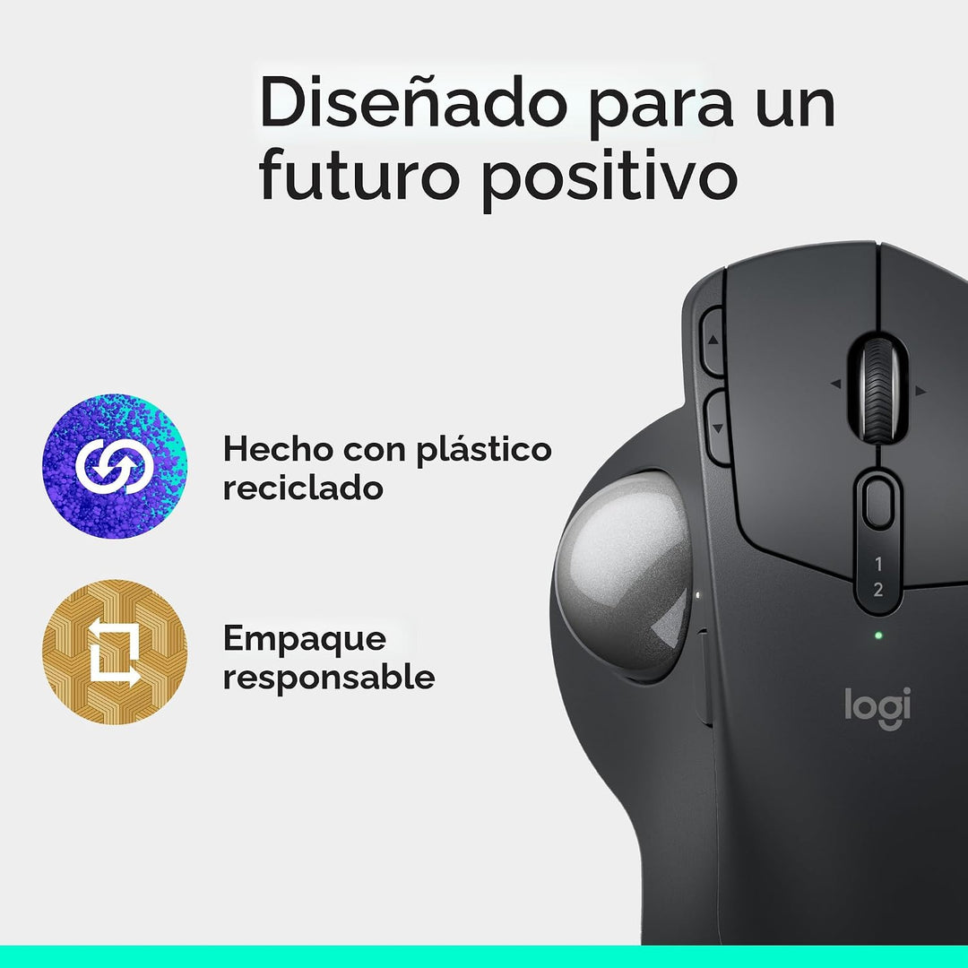 Logitech MX Ergo S Mouse de trackball inalámbrico avanzado, ratón i...