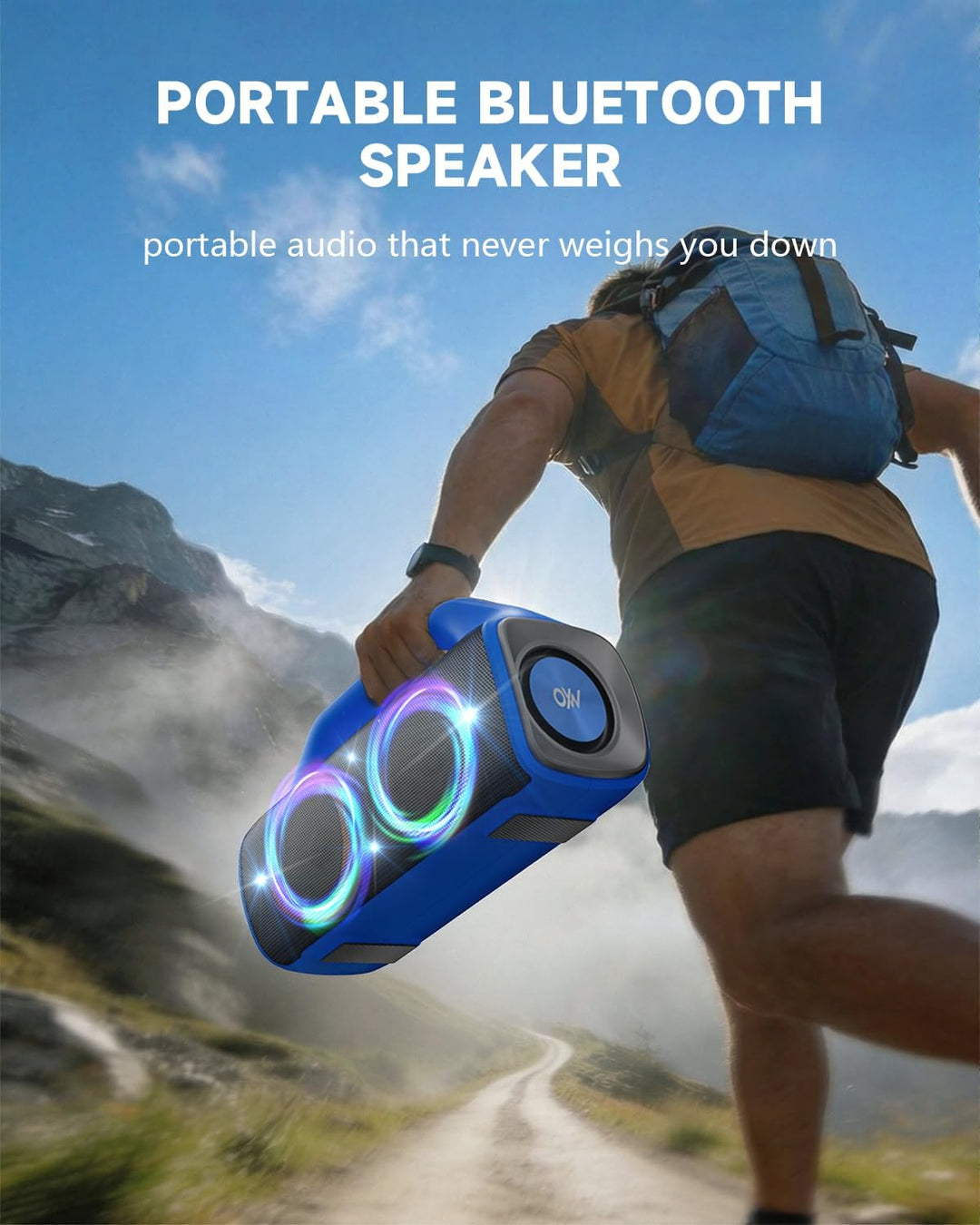 OYW Altavoz Bluetooth impermeable IPX67: 80 W (pico) Altavoces inal...