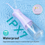 COSLUS Irrigador Dental de Agua para Dientes: 4 Modos Inalámbrico,...