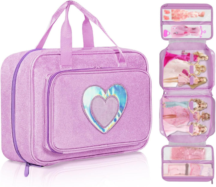 LININYHAO Funda de transporte compatible con muñecas Barbie de 12 p...