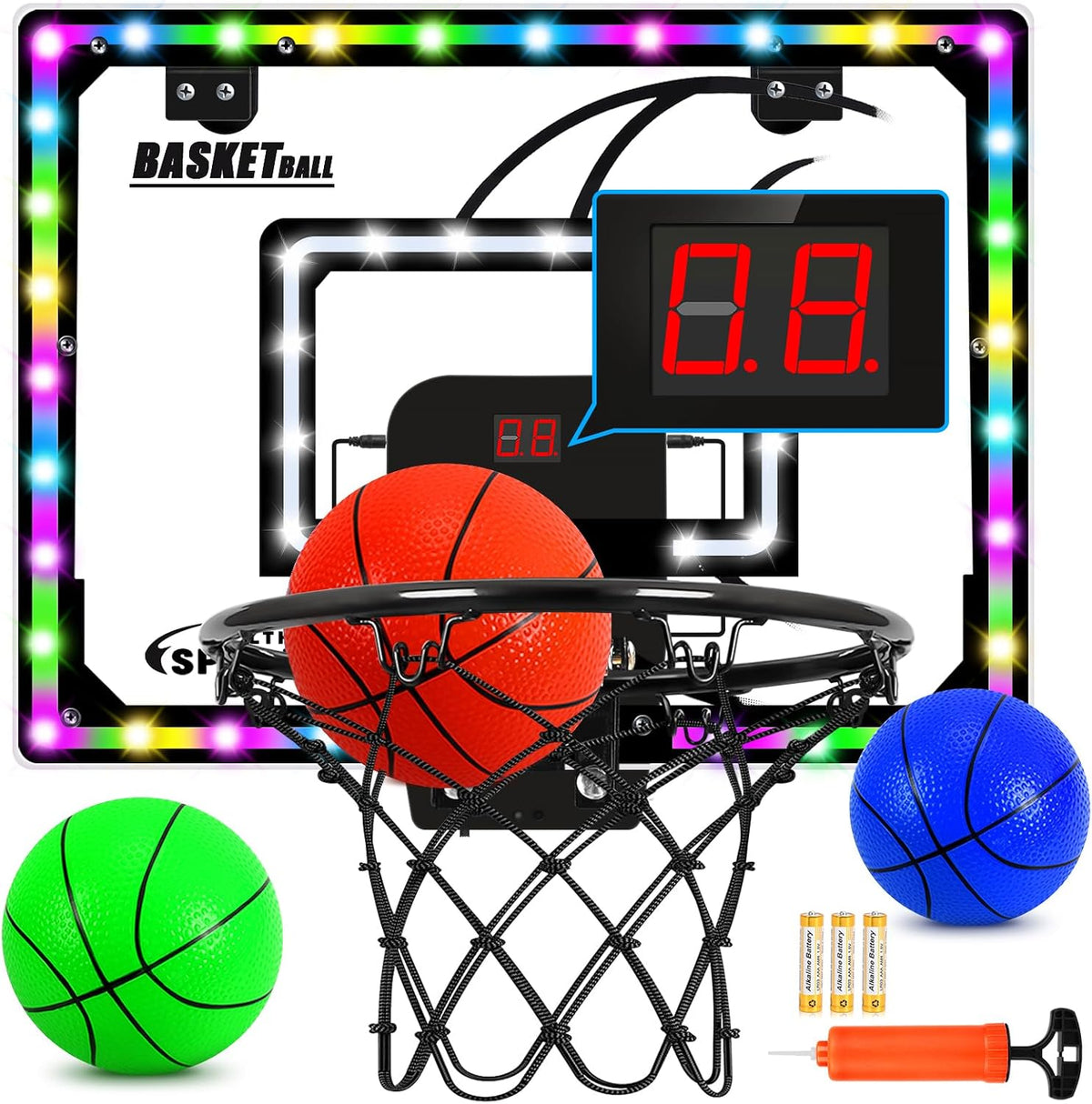 Aro de baloncesto interior para niños, sobre la puerta Mini Puntuación de