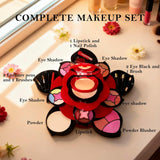 Kit de maquillaje para adolescentes, kit de maquillaje de flores to...