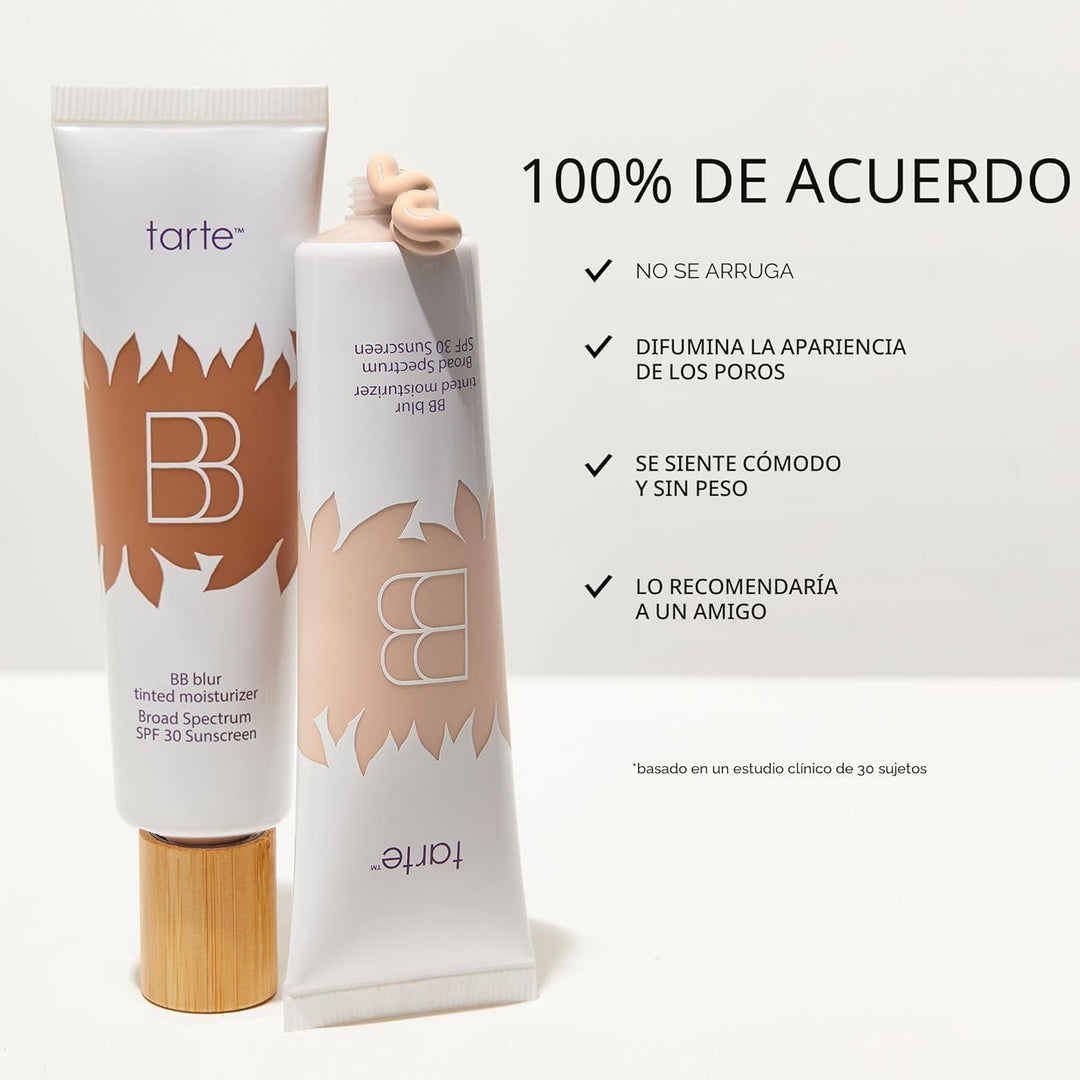 tarte BB blur crema hidratante con color de amplio espectro SPF 30...