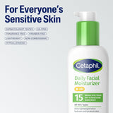 Cetaphil Hidratante facial diario SPF 15, 4 onzas líquidas, hidrata...