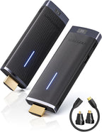 VENTION Transmisor y receptor inalámbrico HDMI Dongle 2.4/5GHz 4K Decording, 131FT /40M, adaptador Bluetooth, conexión de extensor inalámbrico con remitente con Miracast 1080P, negro