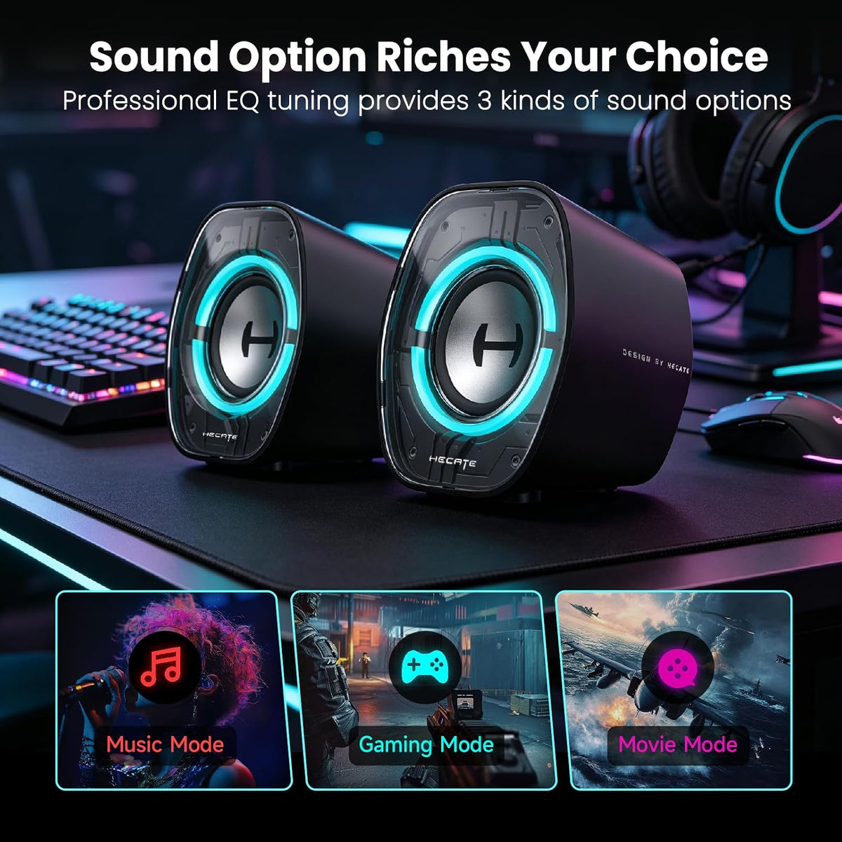 Edifier G1000 II - Altavoces Bluetooth para juegos de escritorio, color