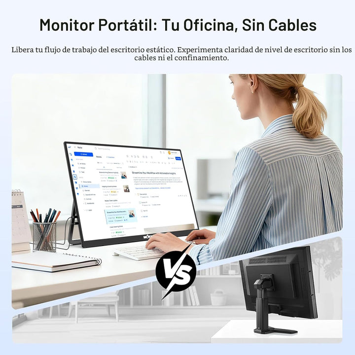 InnoView Monitor portátil grande de 23.8 pulgadas FHD 1080P 144Hz U...