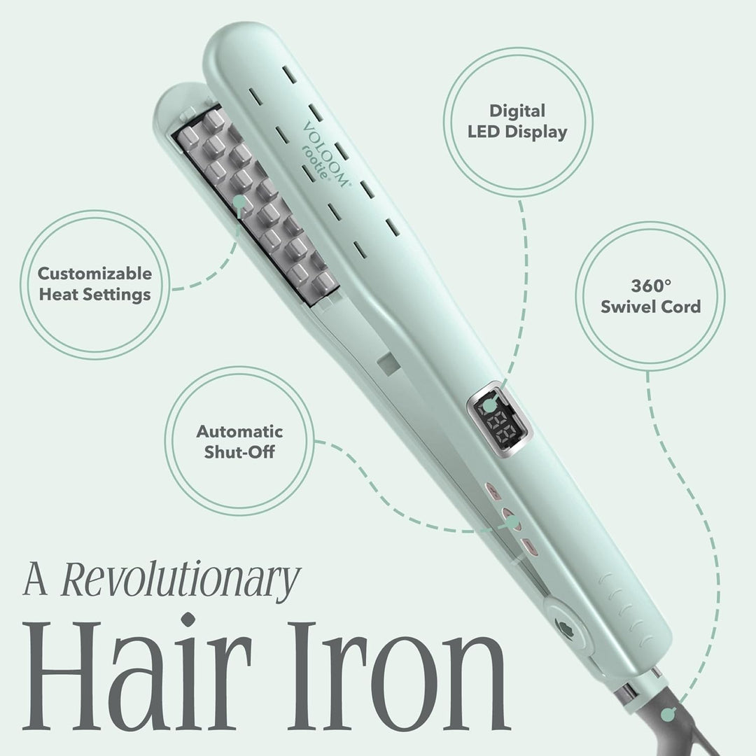 Voloom Rootie Plancha de Cabello de Cerámica Profesional Voluminiza...