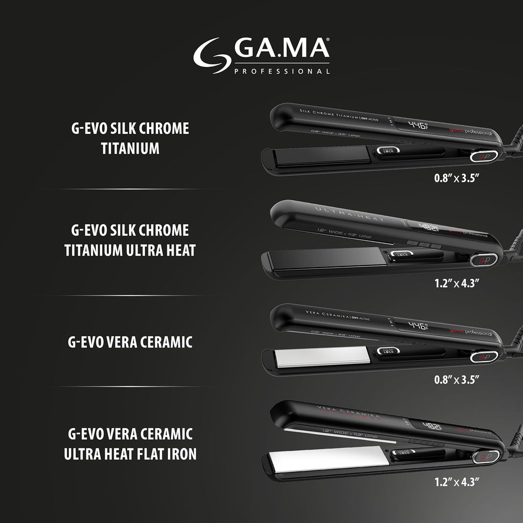 GA.MA Italy Professional G-EVO - Plancha plana de titanio de seda