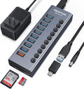 WENTER, hub USB 3.0 de 10 puertos, alimentado