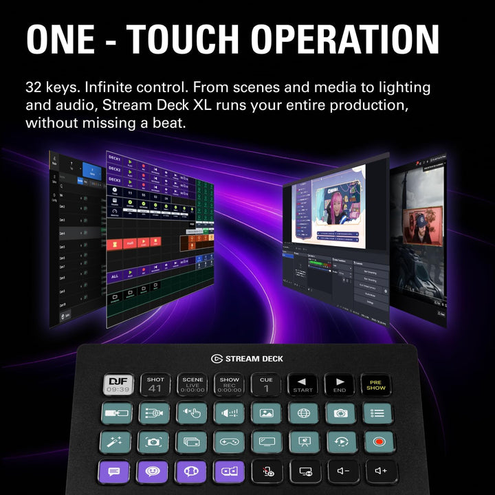 Elgato Stream Deck XL \u2013 Controlador de estudio avanzado, 32 te...