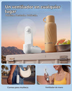 GAIATOP Ventilador de Mano Portátil, Mini Ventiladores de Viaje Ple...