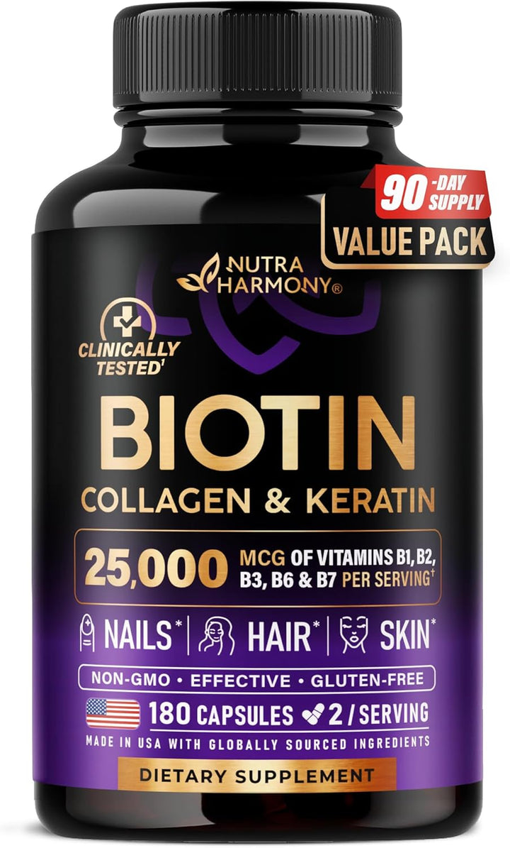 Biotin Colágeno | Ácido hialurónico | Queratina - Apoya el ciclo no...