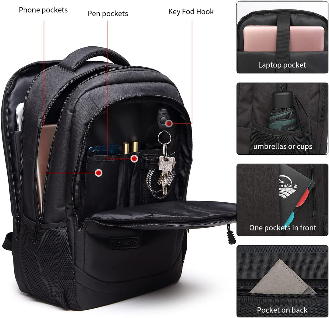 Monsdle Mochila de viaje para laptop, antirrobo, resistente al agua...