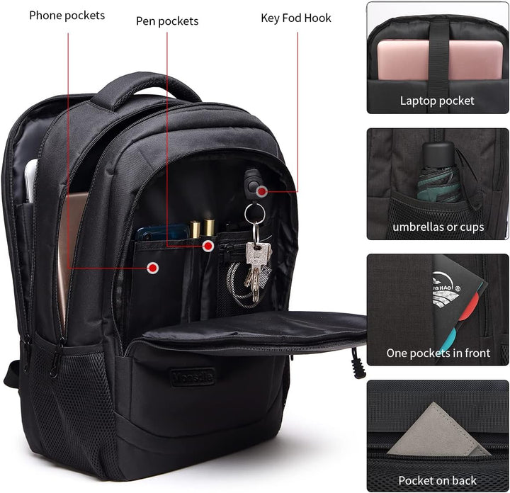 Monsdle Mochila de viaje para laptop, antirrobo, resistente al agua...