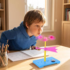TOYANDONA 6 juegos de paletas de viento, juguetes educativos para niños, juguete cerebral, anemómetro, herramientas de aula, veleta meteorológica, juguetes de desarrollo, instrumentos, juguetes de