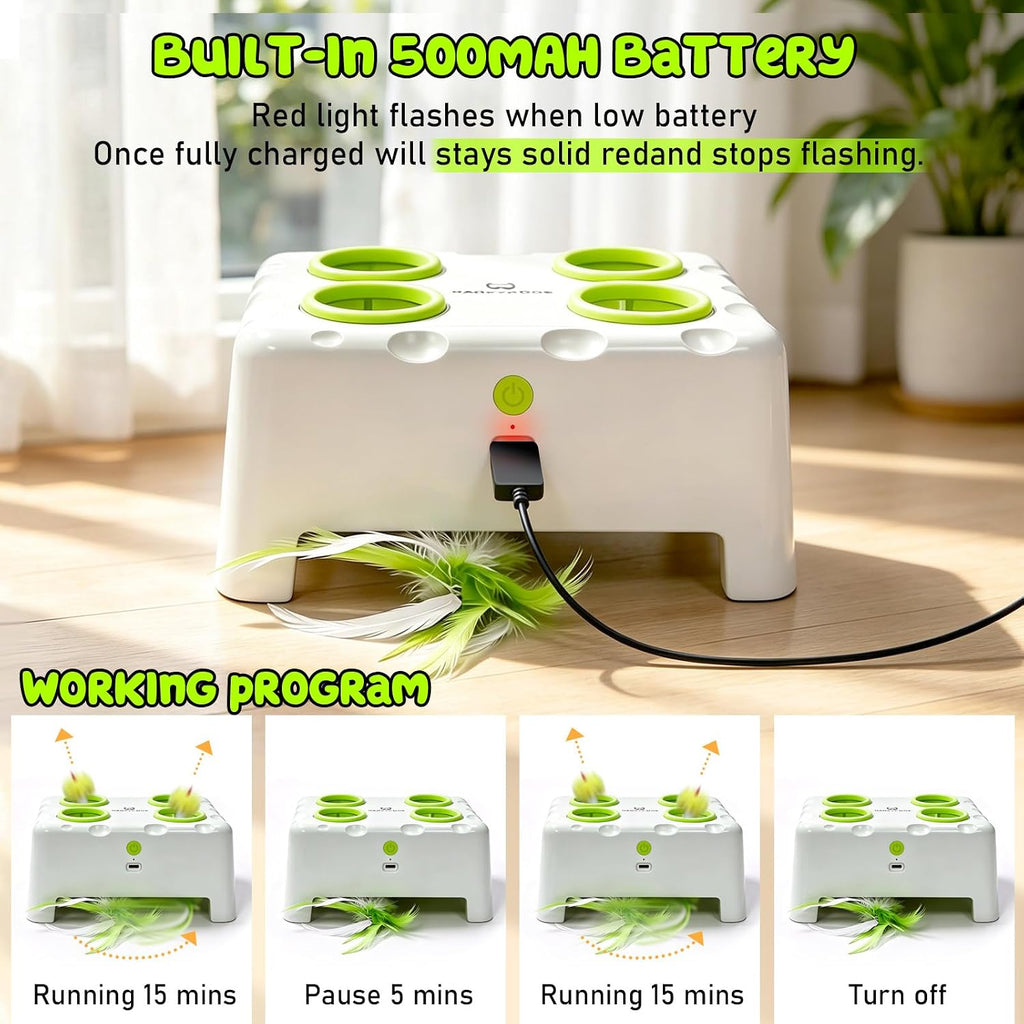Juguetes automáticos interactivos para gatos, juguete mágico de