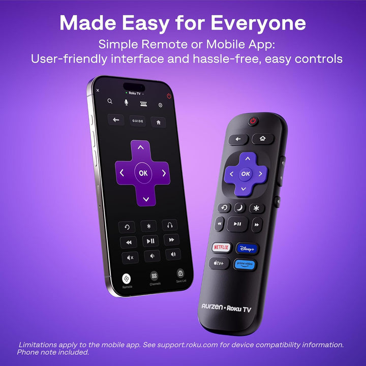 Aurzen Proyector inteligente Roku TV con Wifi y Bluetooth