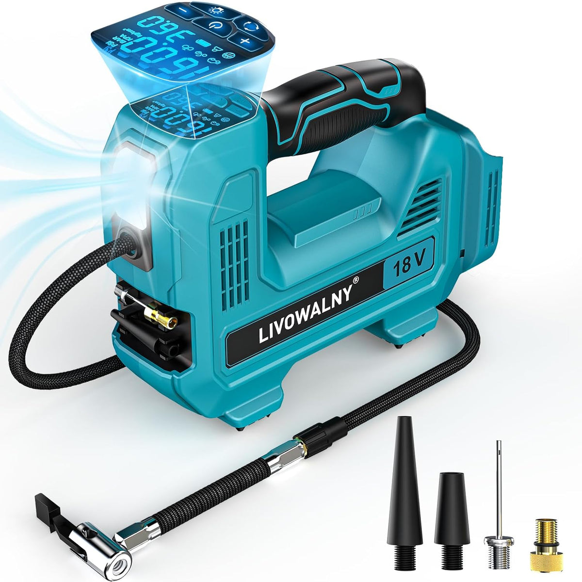 Inflador de Neumáticos Inalámbrico Compresor de Aire Compatible con...
