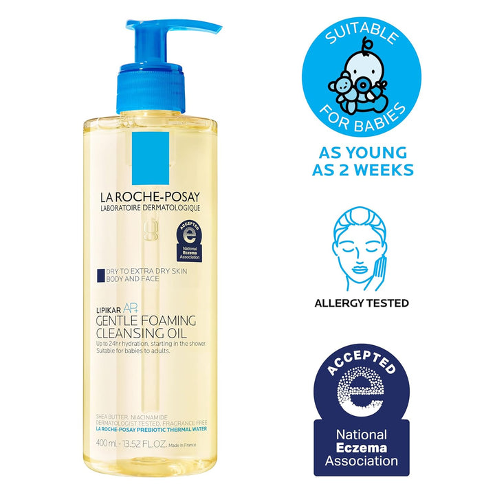 La Roche-Posay Lipikar AP+ - Crema hidratante triple reparadora, lo...