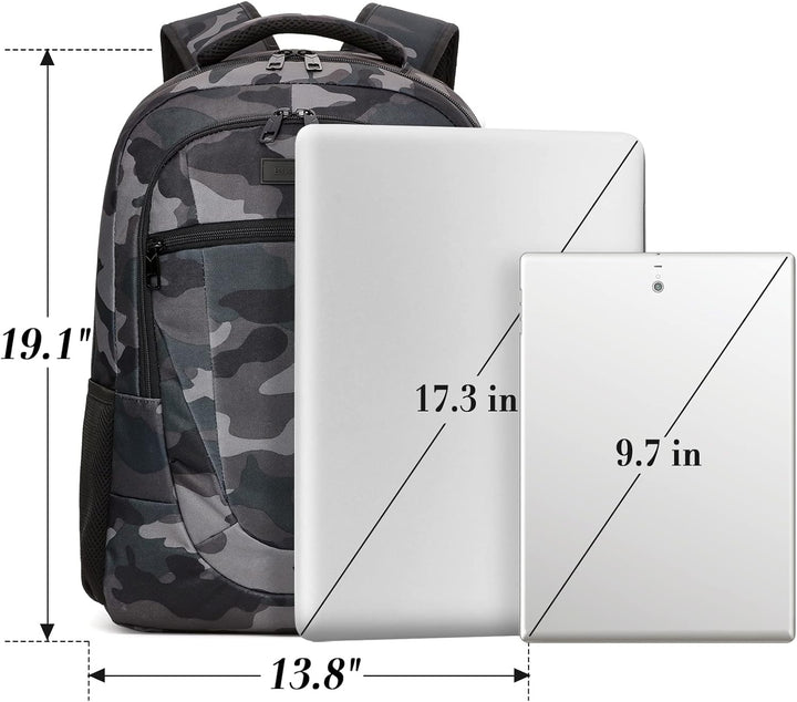 BIKROD Mochila de viaje para computadora portátil para hombres, moc...