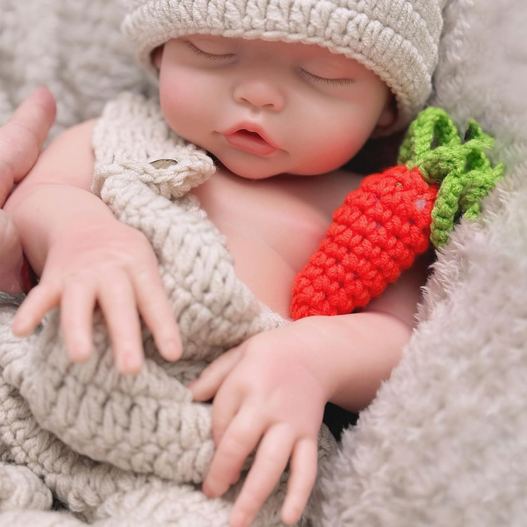 Gileutay Muñeca Bebé de Silicona Completa de 17 Pulgadas Niña Reali...