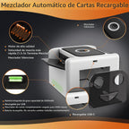 Barajador de tarjetas automático recargable para 2 cubiertas UNO Skip-Bo